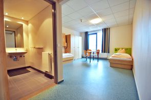 Zimmerausstattung des Jugendgästehauses Johannesburg in Papenburg