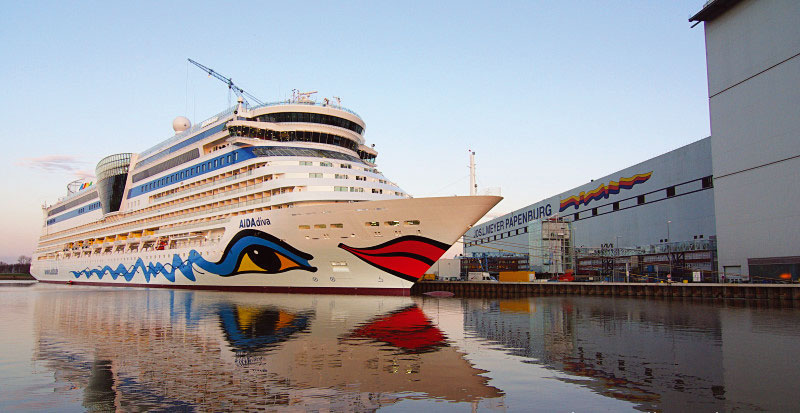 Besichtigung der MEYER WERFT Kreuzfahrtschiffe