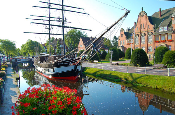 Die Stadt Papenburg im Emsland
